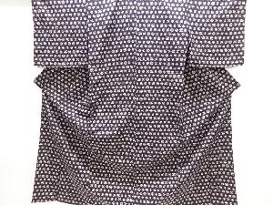 大正ロマン　宝尽くし模様上代紬単衣着物